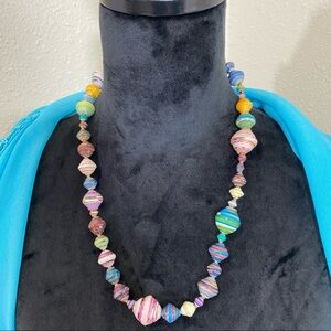 Multi Beaded Color Necklace